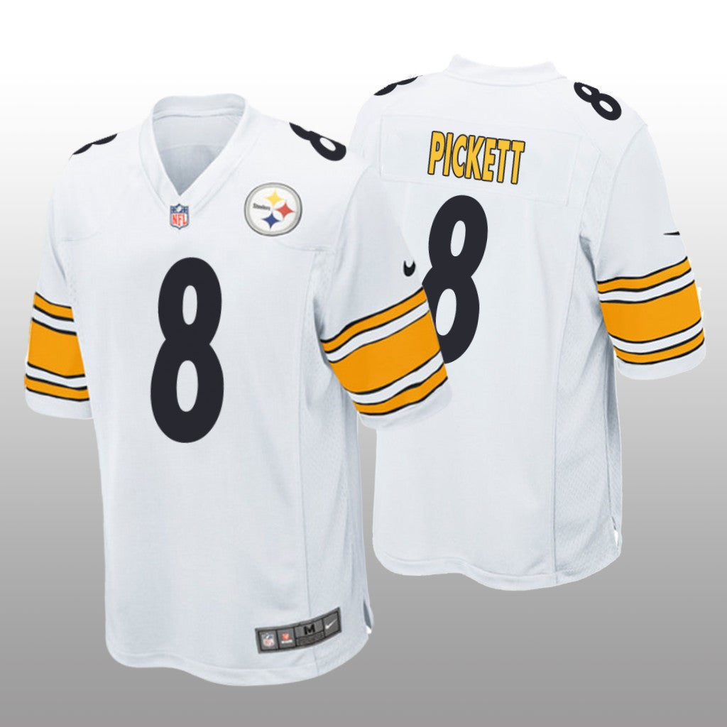 Pittsburgh Steelers White Draft Kenny Pickett Game Jersey