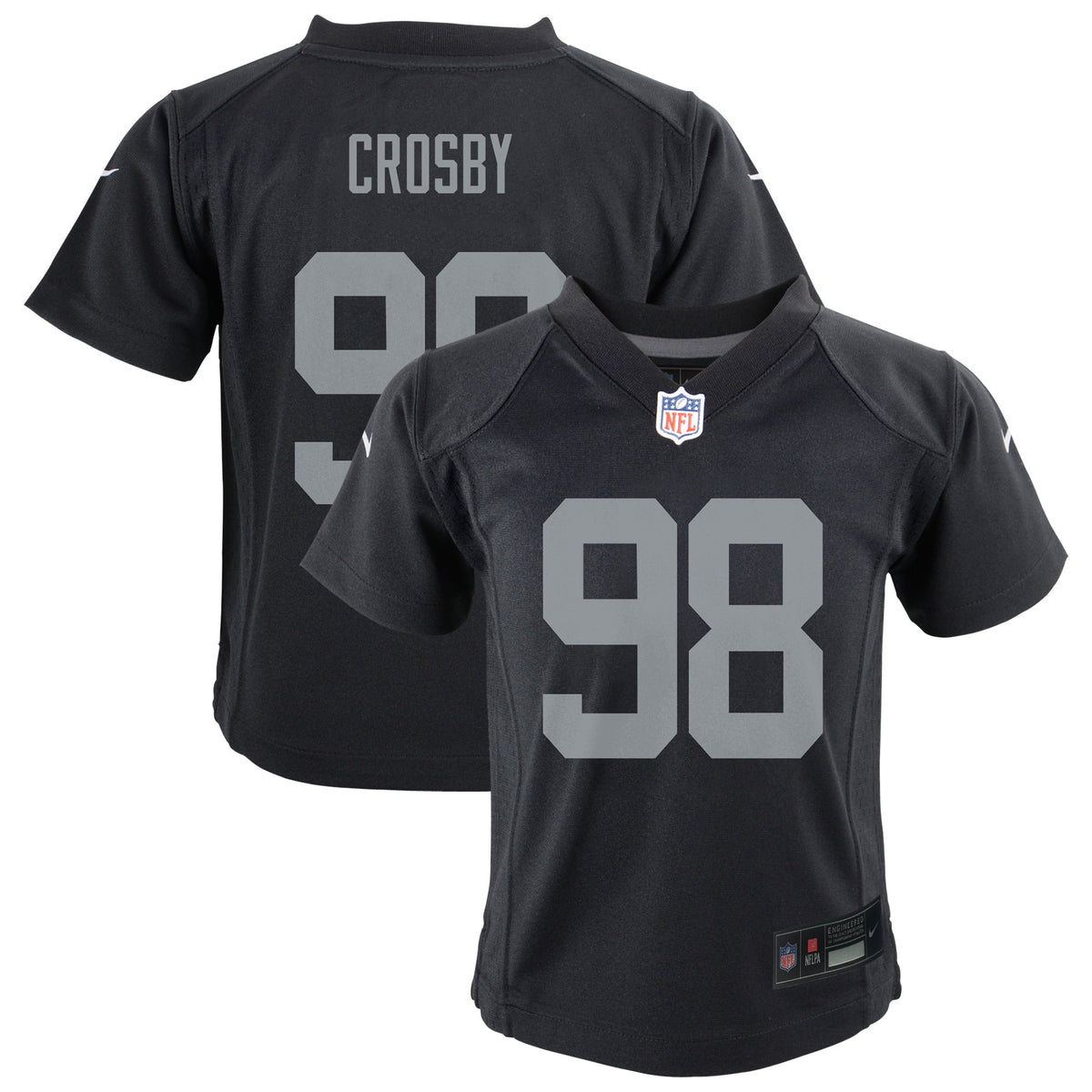 Preschool Las Vegas Raiders Maxx Crosby Nike Black Team Game Jersey