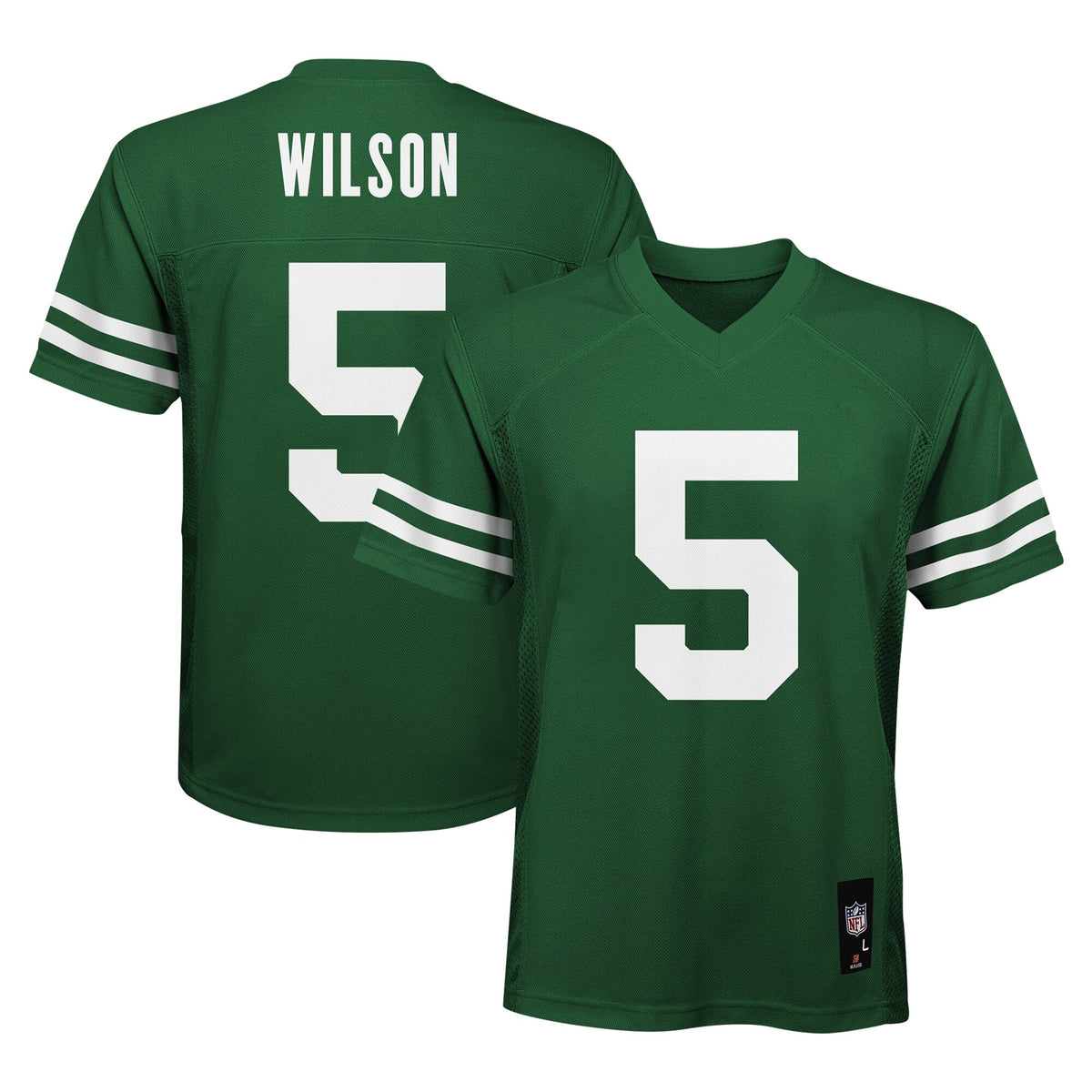 Preschool New York Jets Garrett Wilson Legend Green Replica Player Jersey