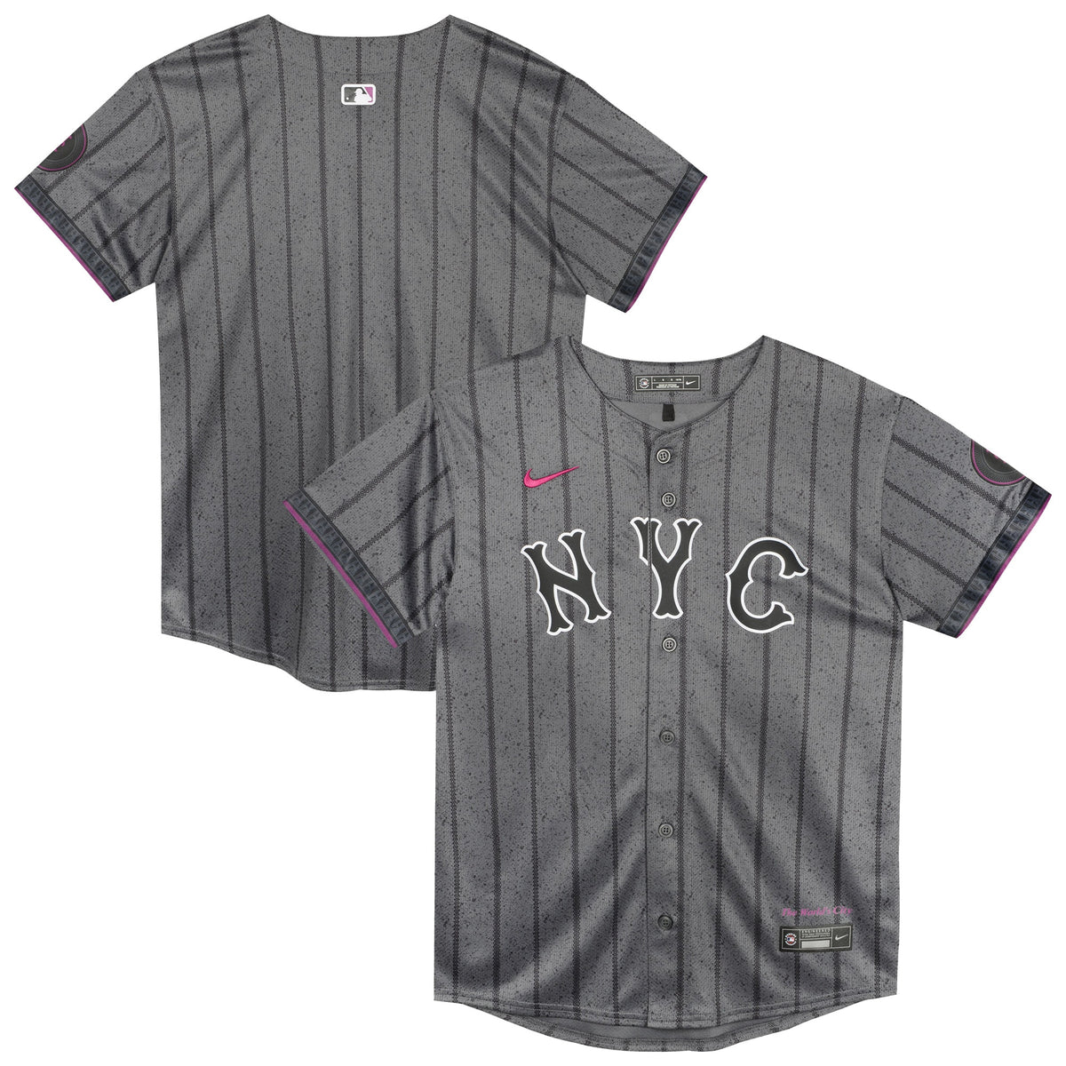 Preschool New York Mets Nike Gray City Connect Jersey