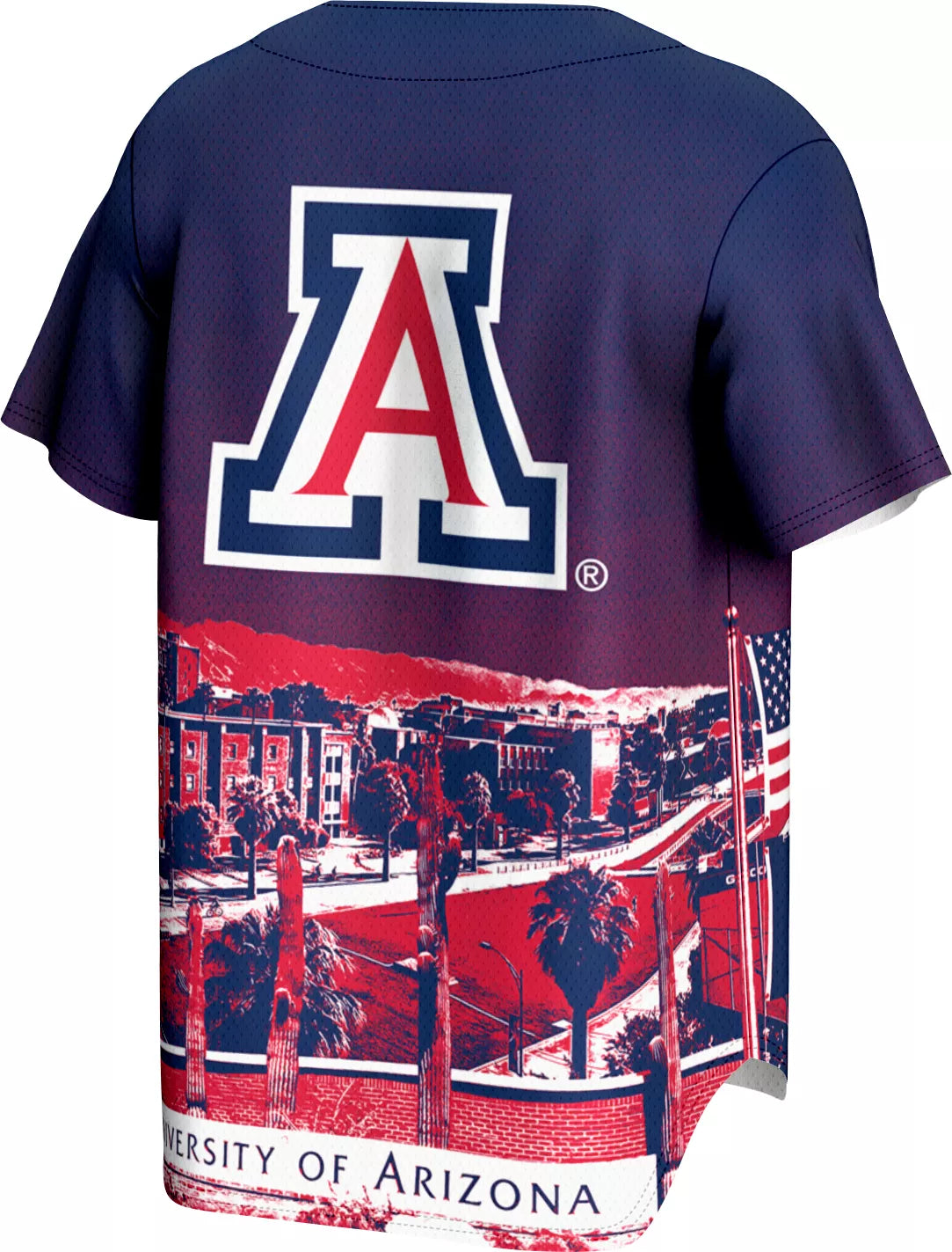 ProSphere Adult Arizona Wildcats Campus Local Blue Baseball Jersey