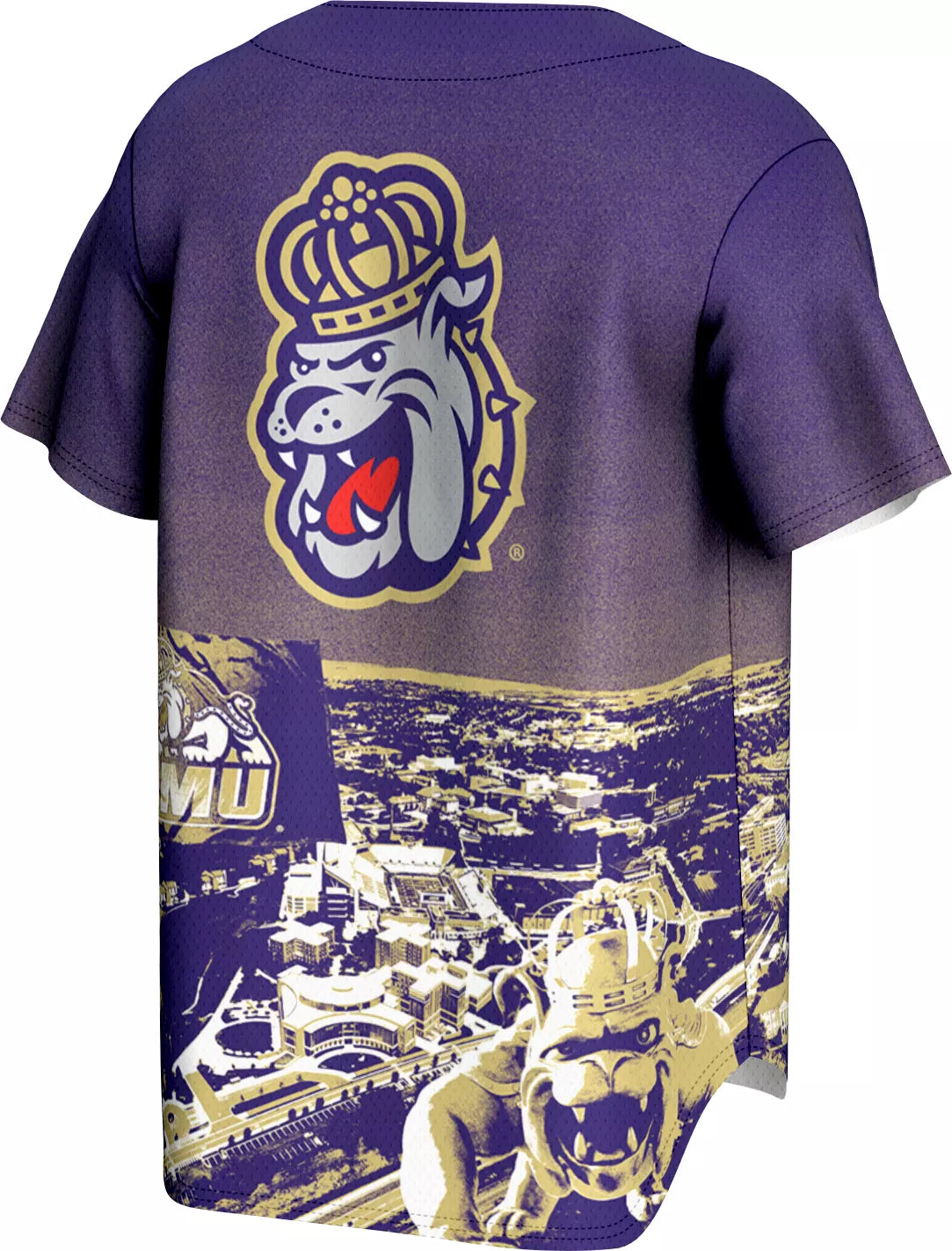 ProSphere Adult James Madison Dukes Campus Local Purple Baseball Jersey