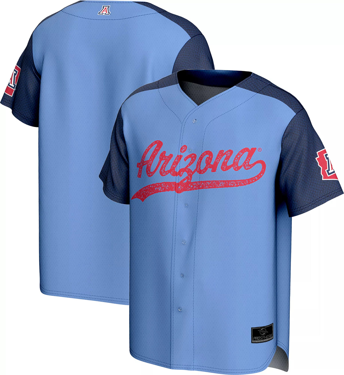 ProSphere Men's Arizona Wildcats Light Blue Baseball Jersey