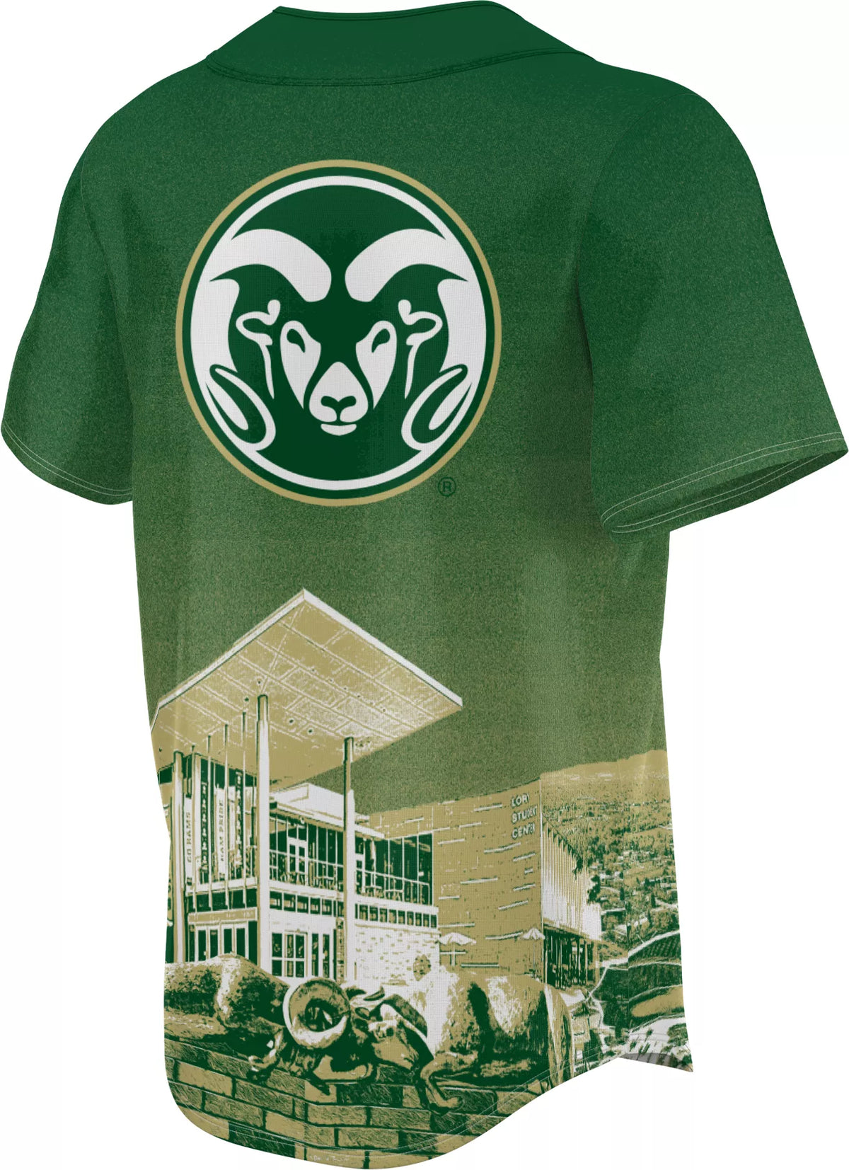 ProSphere Men's Colorado State Rams Green Campus Local Baseball Jersey
