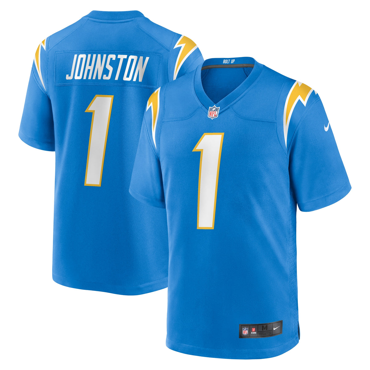 Quentin Johnston Los Angeles Chargers Nike 2023 NFL Draft First Round Pick Game Player Jersey Powder Blue