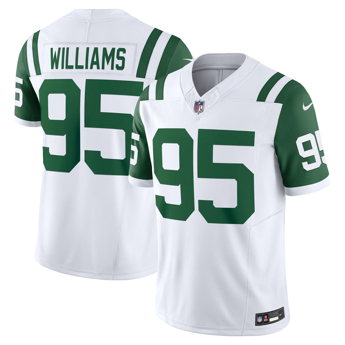 Quinnen Williams New York Jets Nike Classic Alternate Vapor F.U.S.E. Limited Jersey White