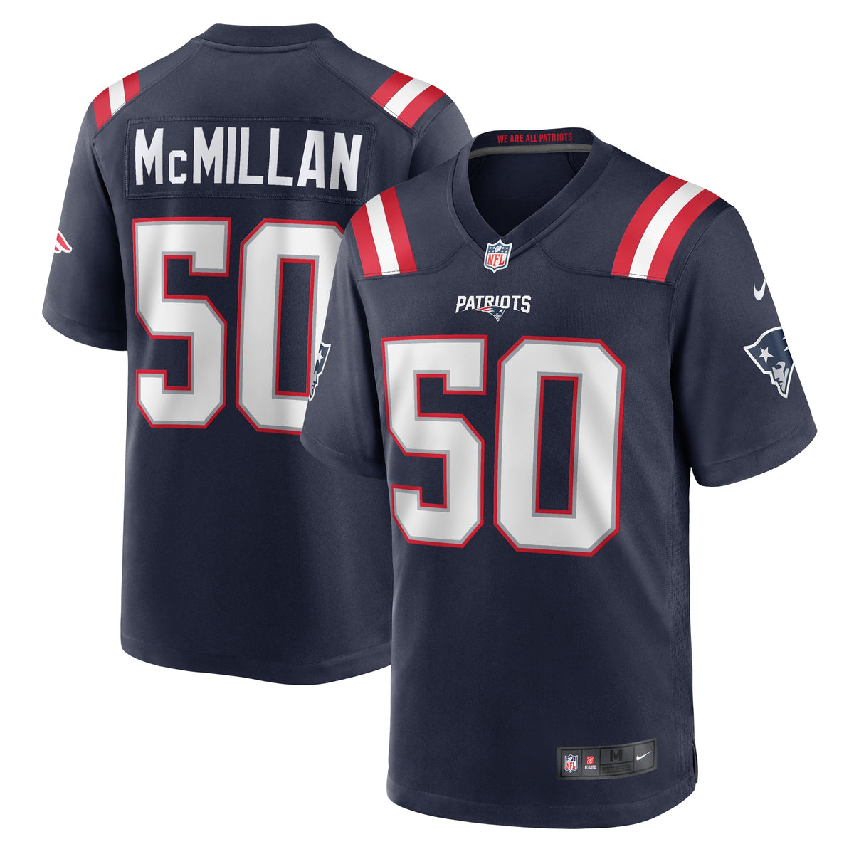 Raekwon McMillan New England Patriots Nike Home Game Player Jersey Navy