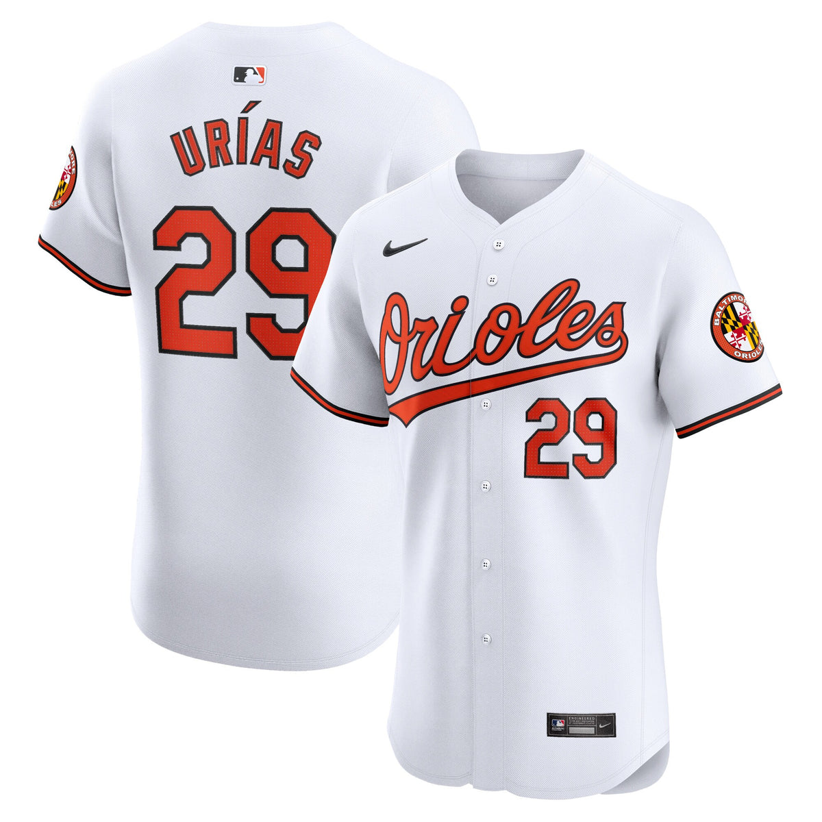 Ramon Urias Baltimore Orioles Nike Home Elite Player Jersey White