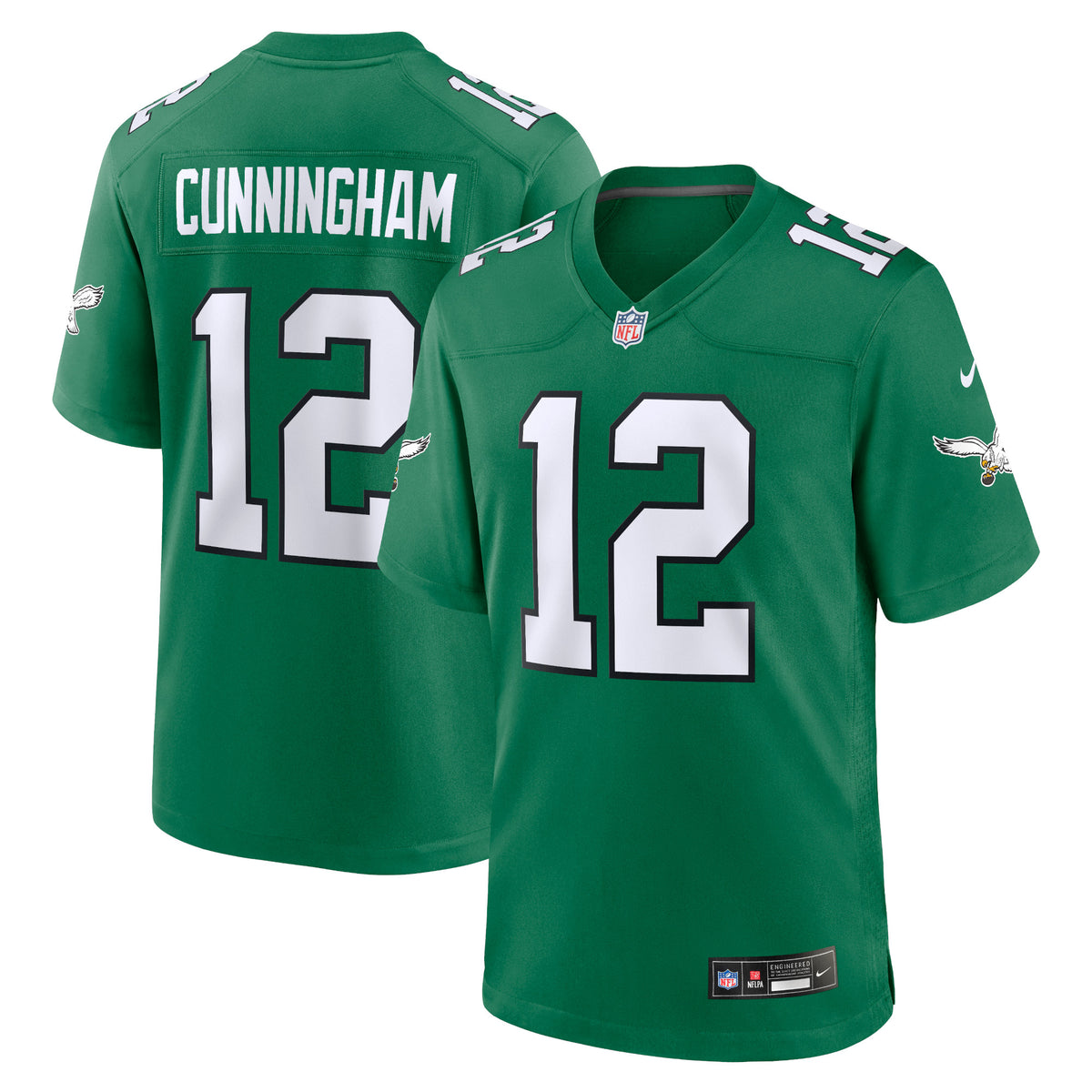 Randall Cunningham Philadelphia Eagles Nike Alternate Retired Player Game Jersey Kelly Green