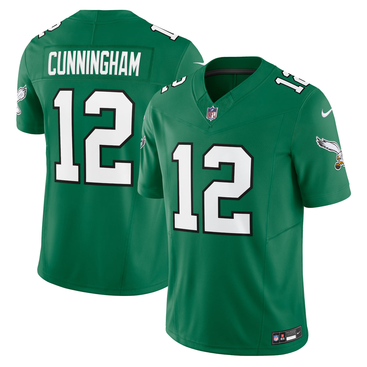 Randall Cunningham Philadelphia Eagles Nike Alternate Vapor F.U.S.E. Limited Jersey Kelly Green