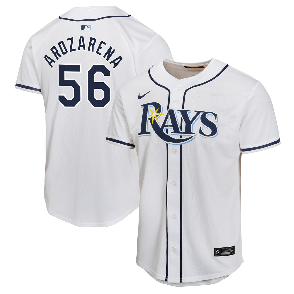 Randy Arozarena Tampa Bay Rays Nike Youth Home Game Player Jersey White