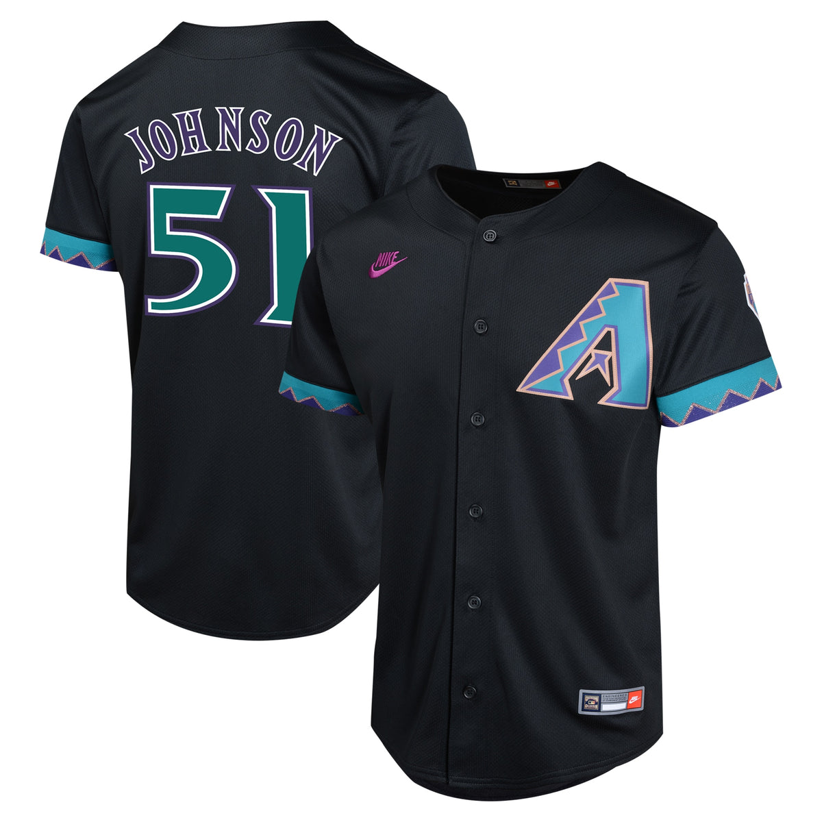 Randy Johnson Arizona Diamondbacks Nike Youth Cooperstown Collection Limited Player Jersey Black