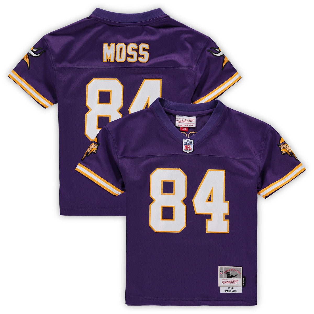 Randy Moss Minnesota Vikings Mitchell Ness Male Preschool 1998 Retired Legacy Jersey Purple