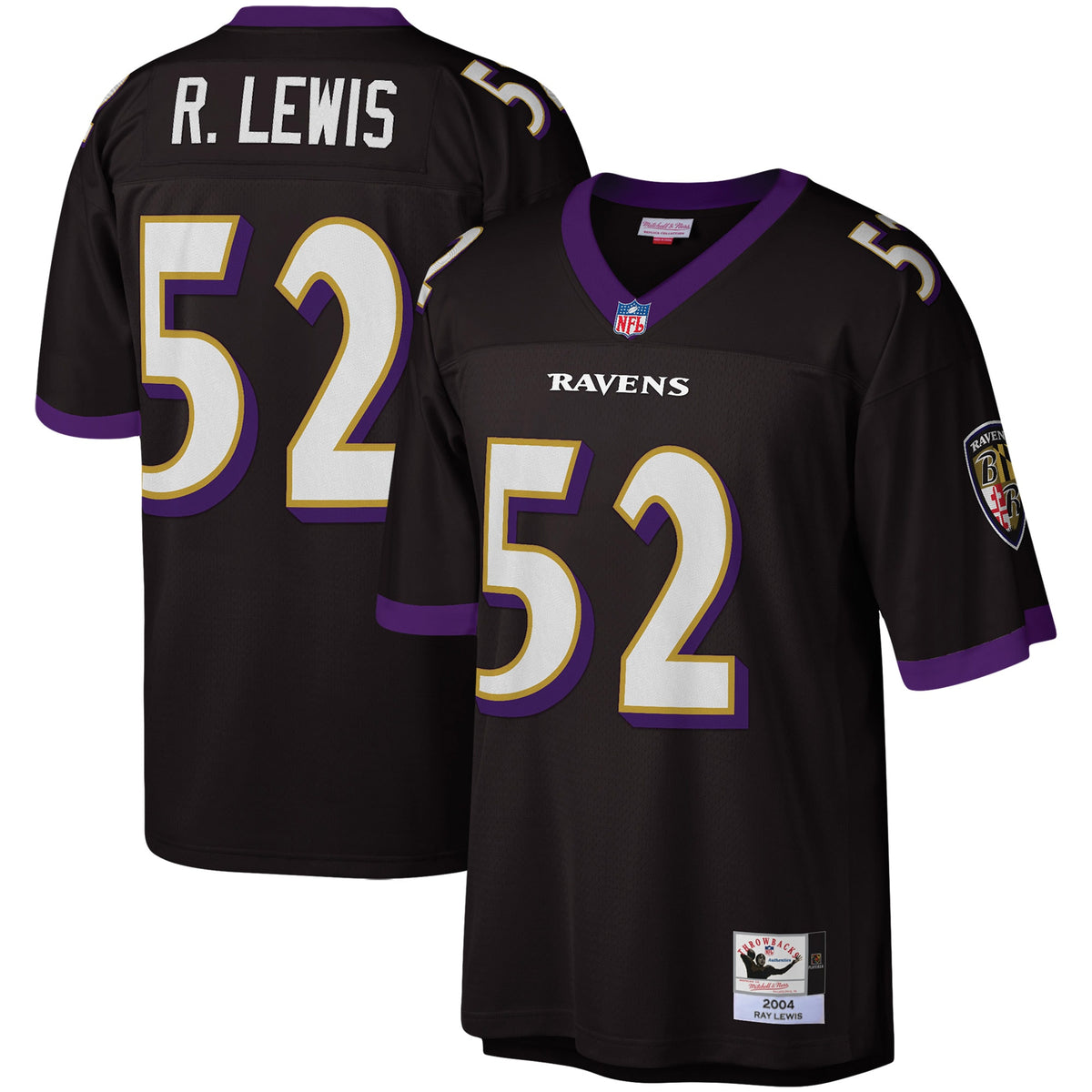Ray Lewis Baltimore Ravens Mitchell Ness Legacy Replica Jersey Black