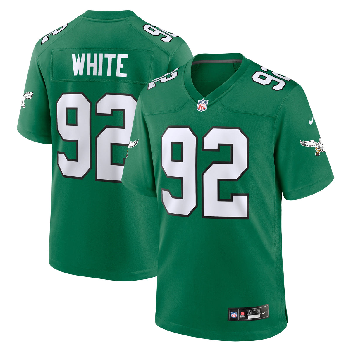 Reggie White Philadelphia Eagles Nike Alternate Game Jersey Kelly Green