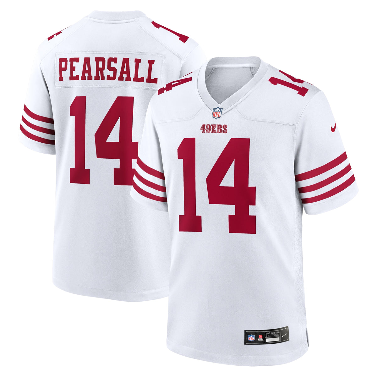 Ricky Pearsall San Francisco 49ers Nike White Game Jersey White