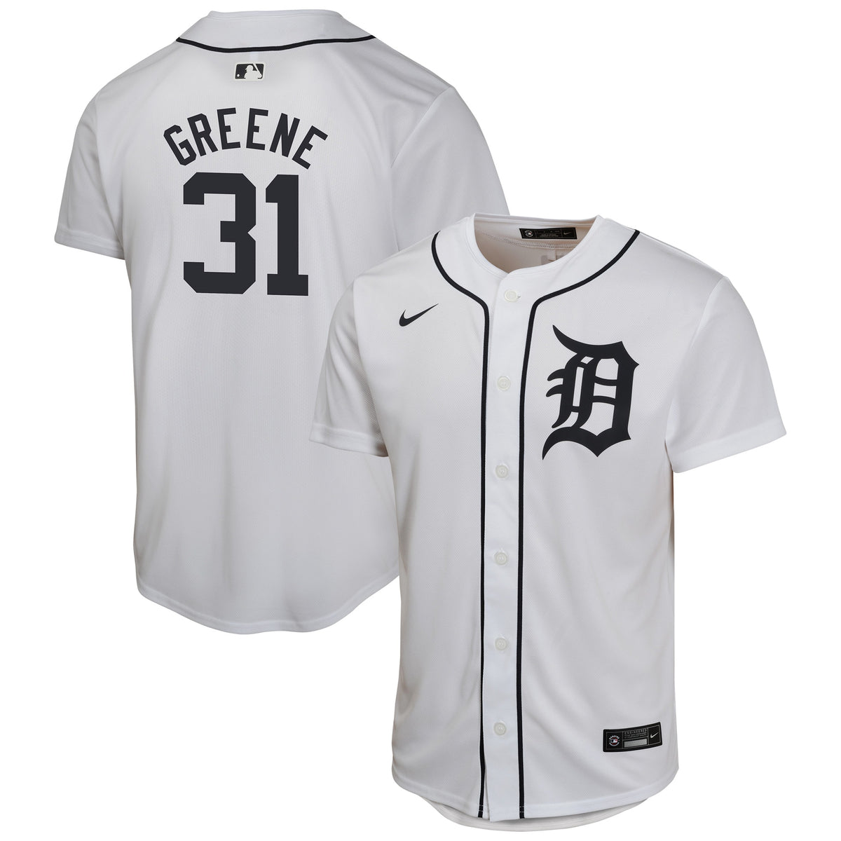 Riley Greene Detroit Tigers Nike Youth Home Game Player Jersey White