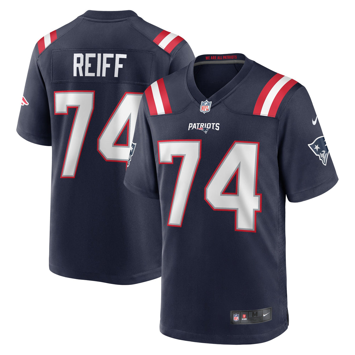 Riley Reiff New England Patriots Nike Game Jersey Navy