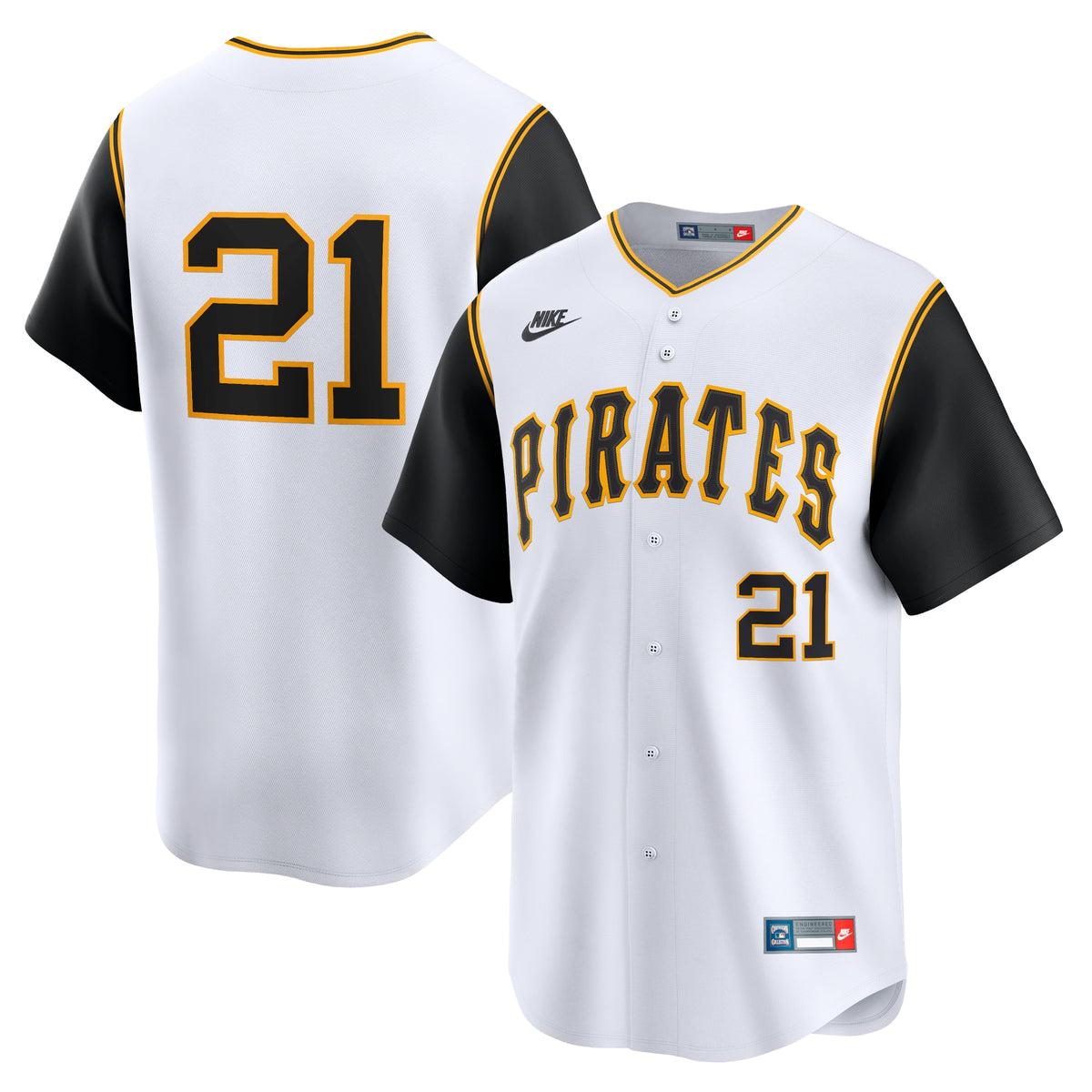 Roberto Clemente Pittsburgh Pirates Nike Throwback Cooperstown Limited Jersey White