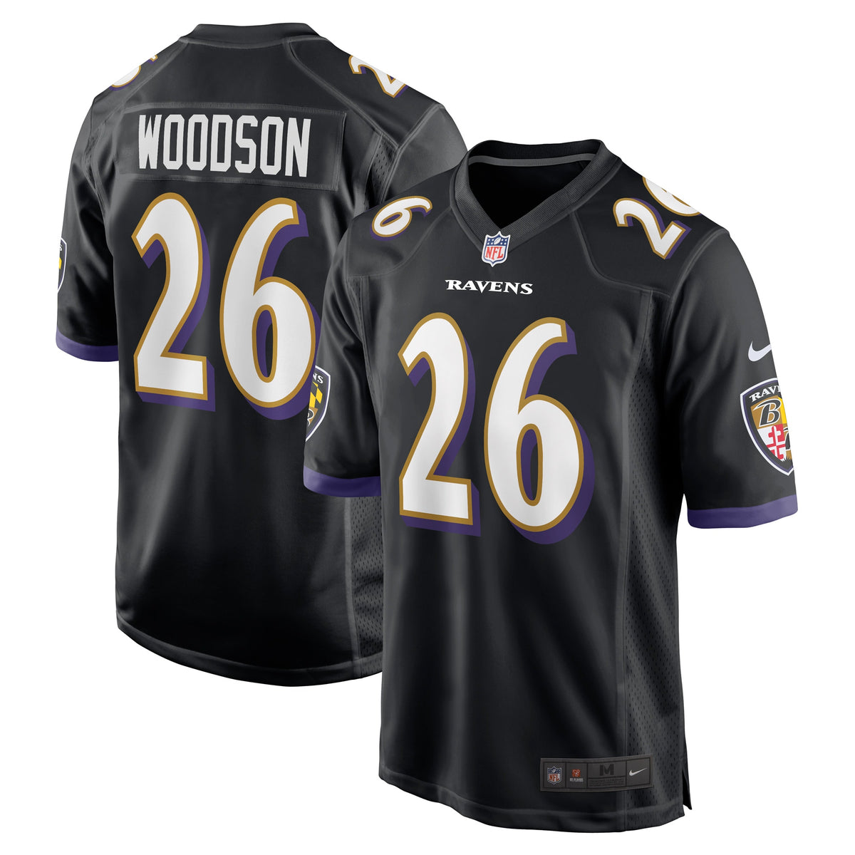 Rod Woodson Baltimore Ravens Nike Retired Player Jersey Black