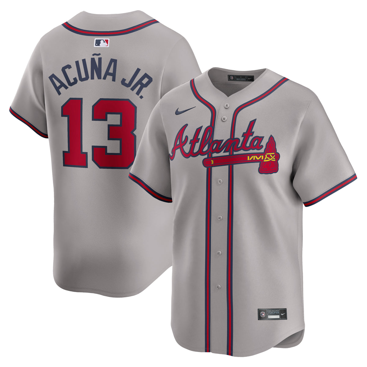 Ronald Acuí±a Jr. Atlanta Braves Nike Away Limited Player Jersey Gray