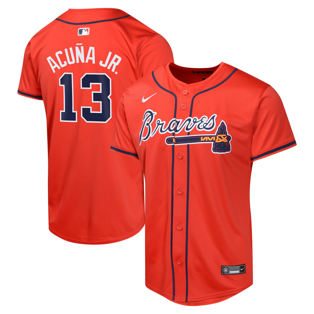 Ronald Acuí±a Jr. Atlanta Braves Nike Youth Alternate Limited Player Jersey Red
