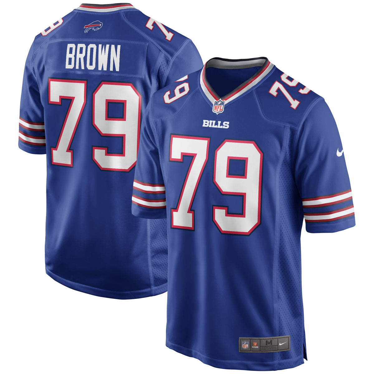 Ruben Brown Buffalo Bills Nike Game Retired Player Jersey Royal