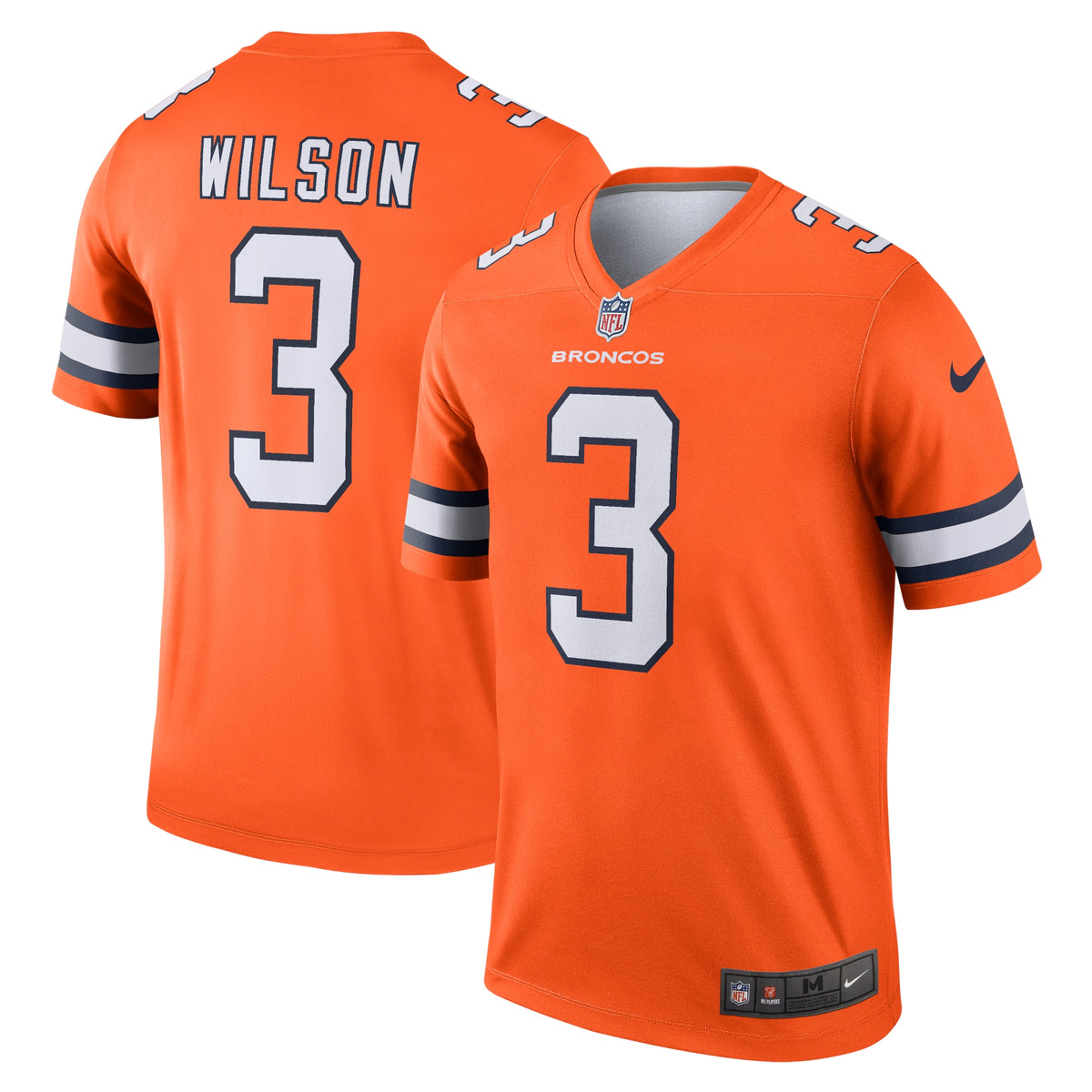 Russell Wilson Denver Broncos Nike Alternate Legend Jersey Orange