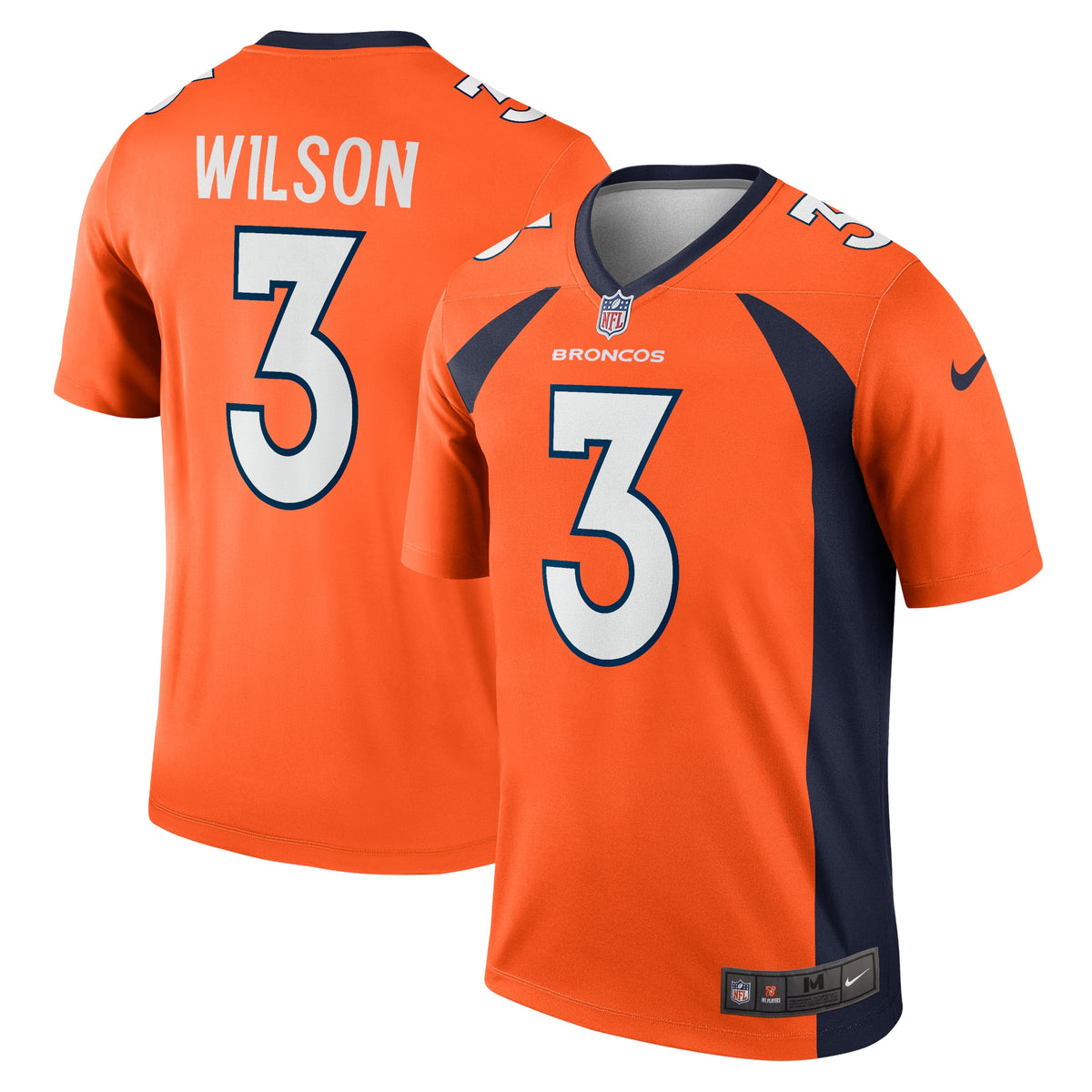 Russell Wilson Denver Broncos Nike Legend Jersey Orange