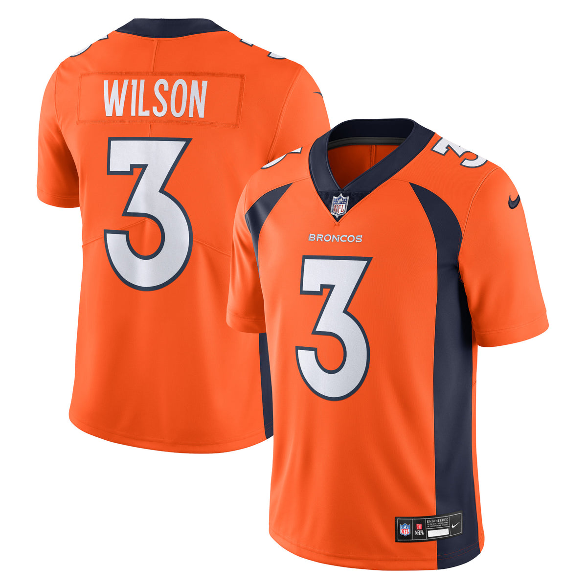 Russell Wilson Denver Broncos Nike Vapor Untouchable Limited Jersey Orange