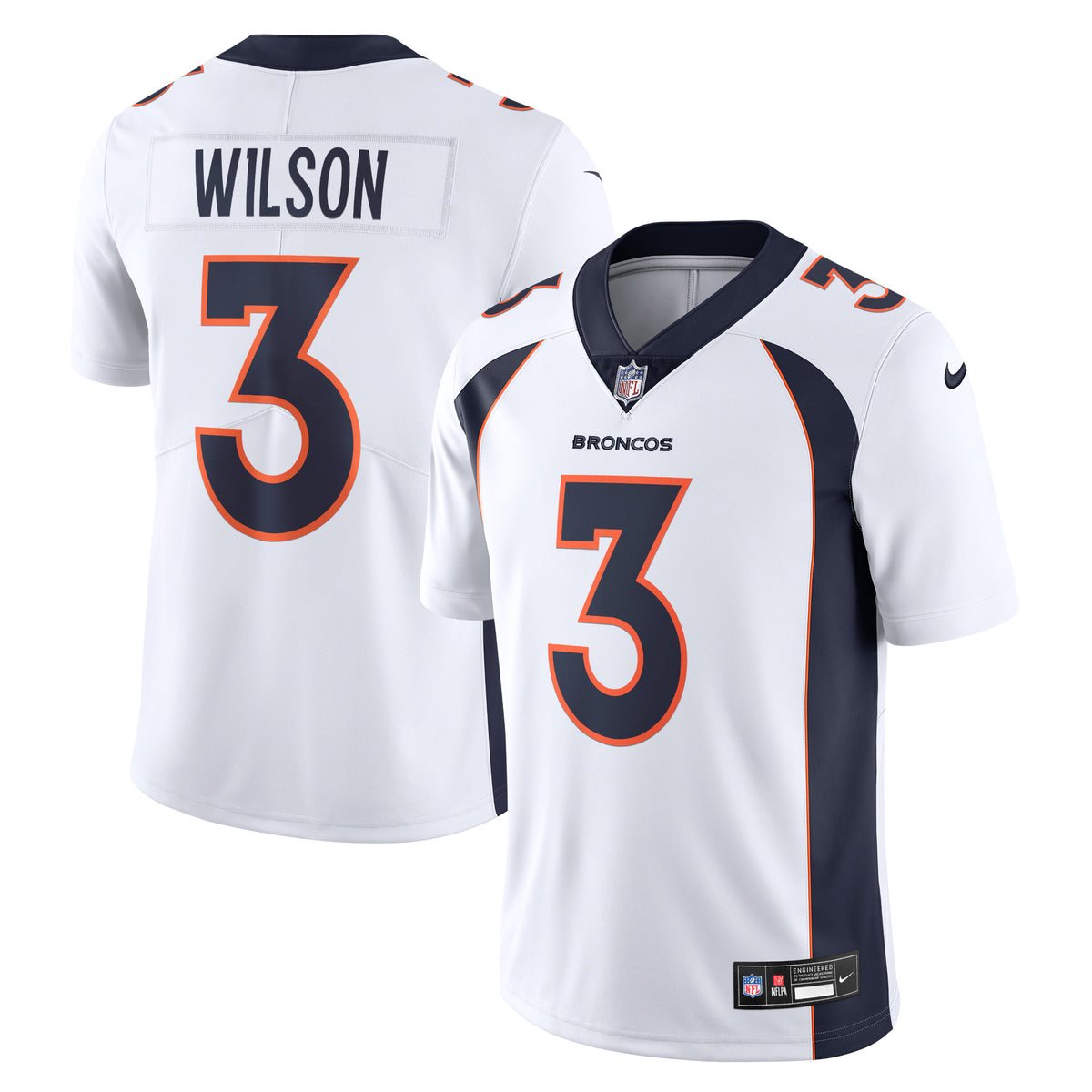 Russell Wilson Denver Broncos Nike Vapor Untouchable Limited Jersey White