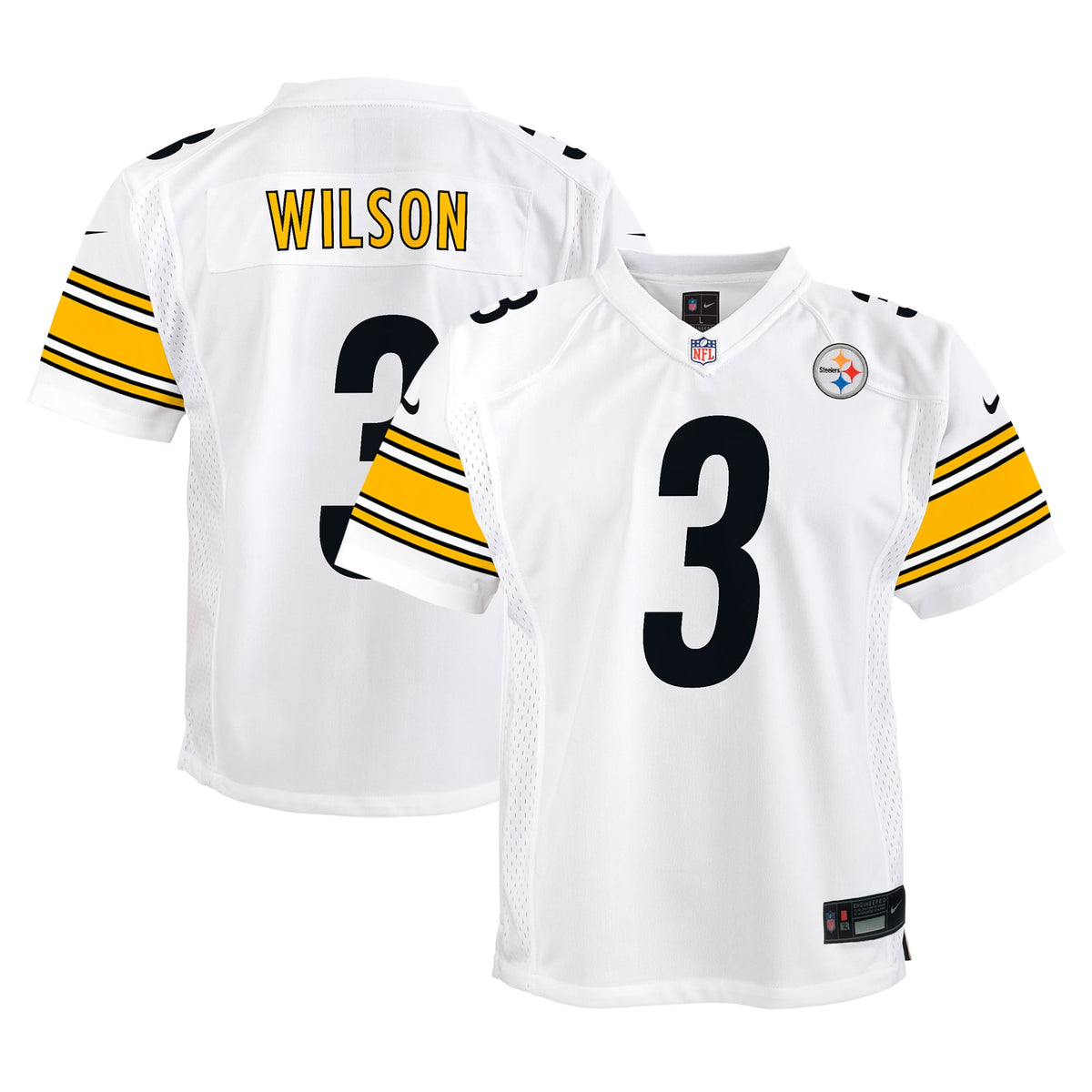 Russell Wilson Pittsburgh Steelers Nike Youth Player Game Jersey White