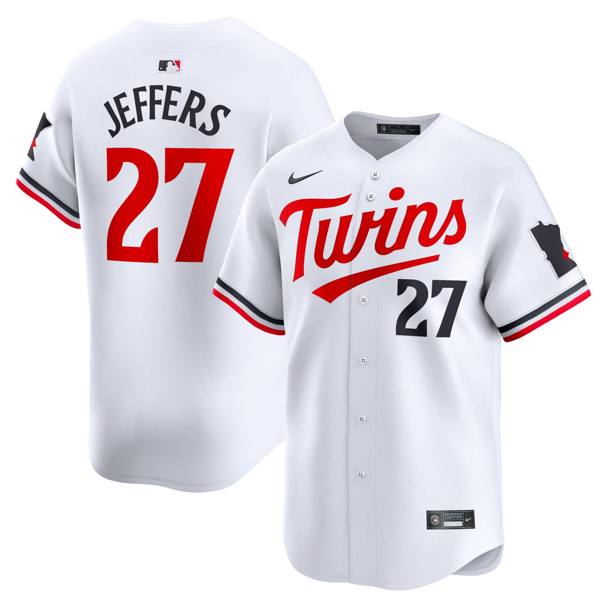 Ryan Jeffers Minnesota Twins Nike Home Limited Player Jersey White
