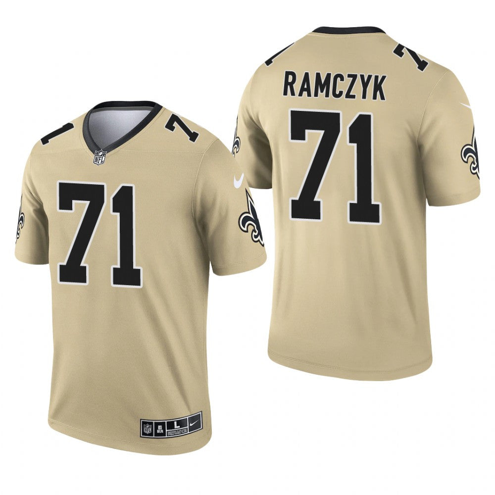 Ryan Ramczyk New Orleans Saints Gold Jersey Inverted Legend Men's