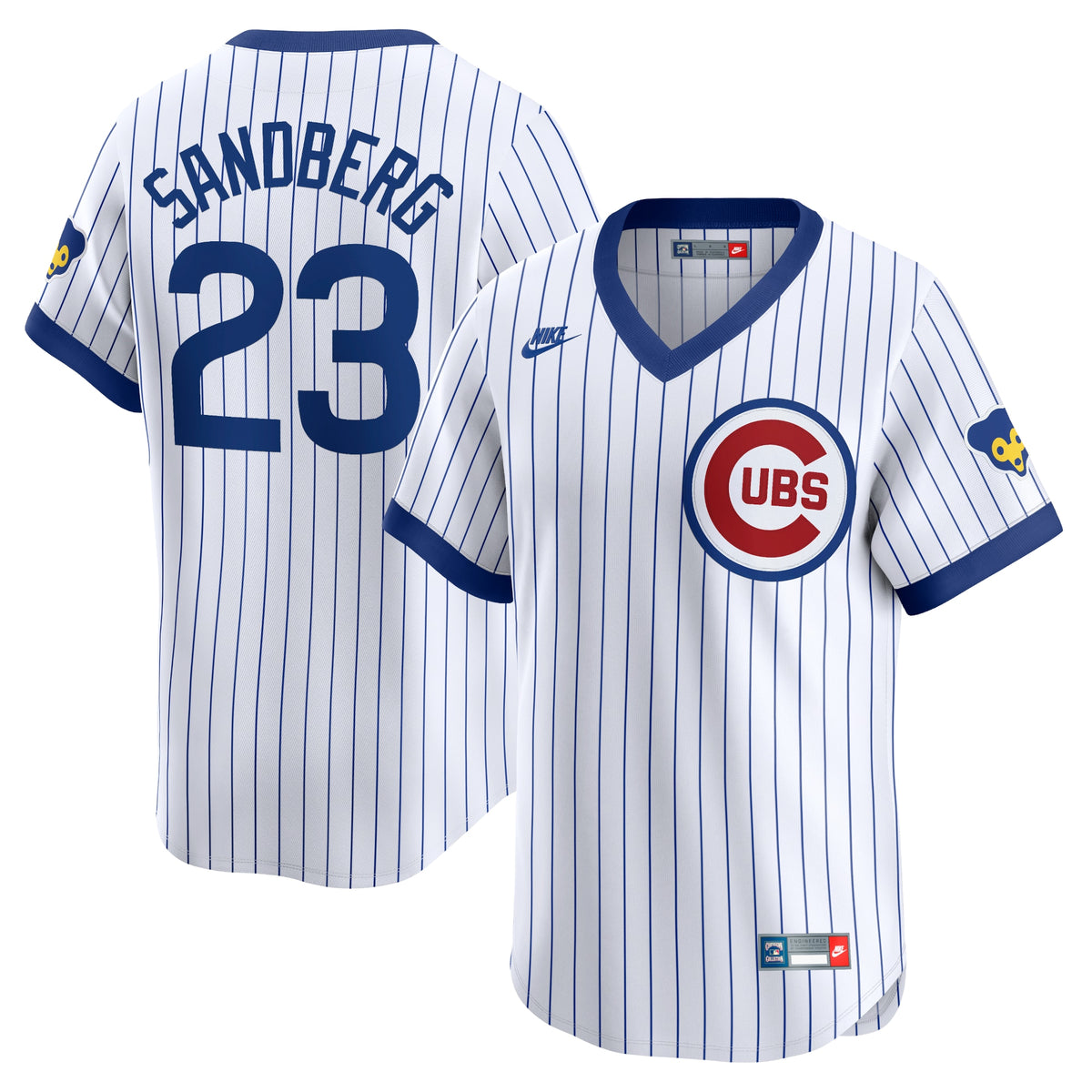 Ryne Sandberg Chicago Cubs Nike Throwback Cooperstown Limited Jersey White