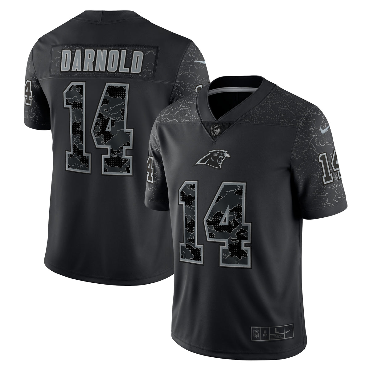 Sam Darnold Carolina Panthers Nike RFLCTV Limited Jersey Black