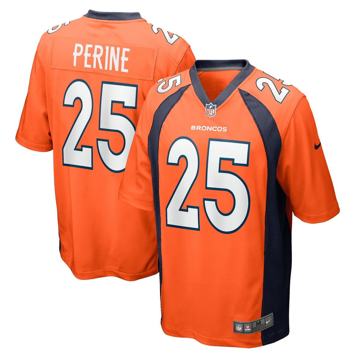 Samaje Perine Denver Broncos Nike Game Player Jersey Orange
