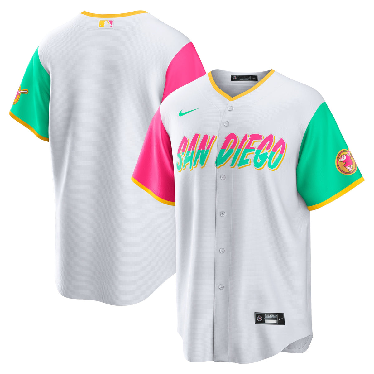 San Diego Padres Nike City Connect Replica Team Jersey White