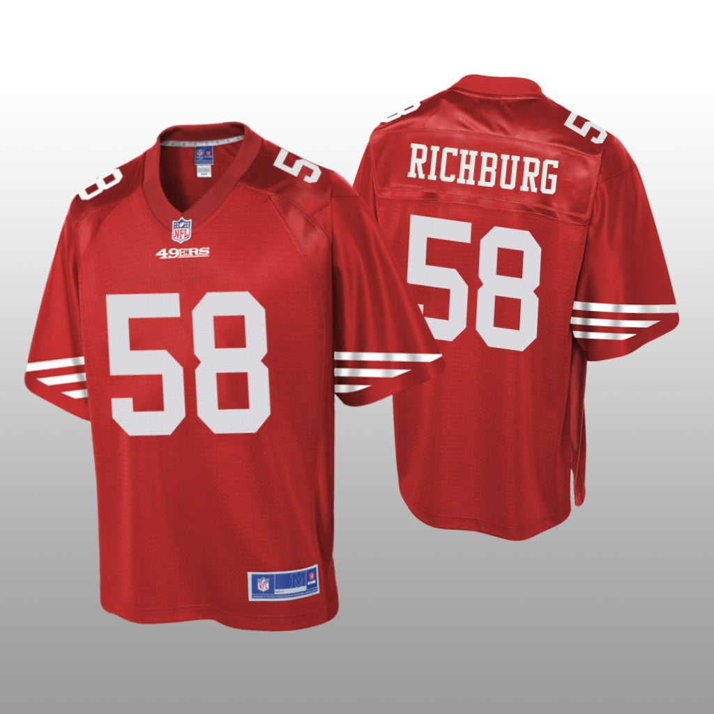 San Francisco 49ers #58 Red Weston Richburg Pro Line Jersey Youth