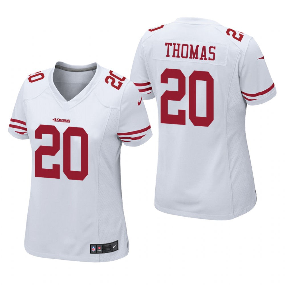 San Francisco 49ers Ambry Thomas White Jersey Game Women's