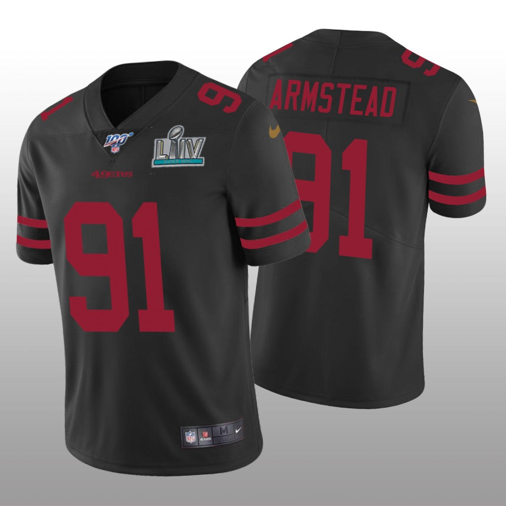 San Francisco 49ers Arik Armstead Black Vapor Limited Jersey Super Bowl LIV Men's