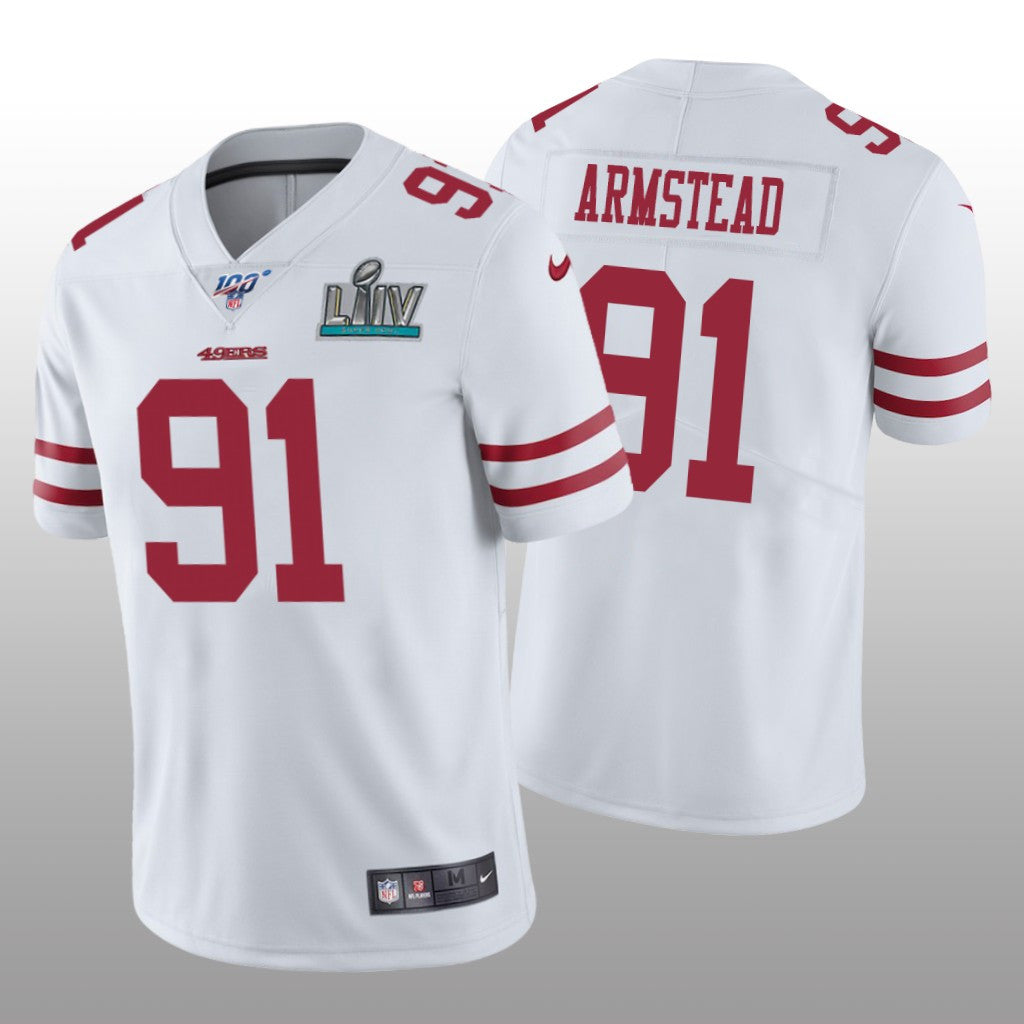 San Francisco 49ers Arik Armstead White Vapor Limited Jersey Super Bowl LIV Men's