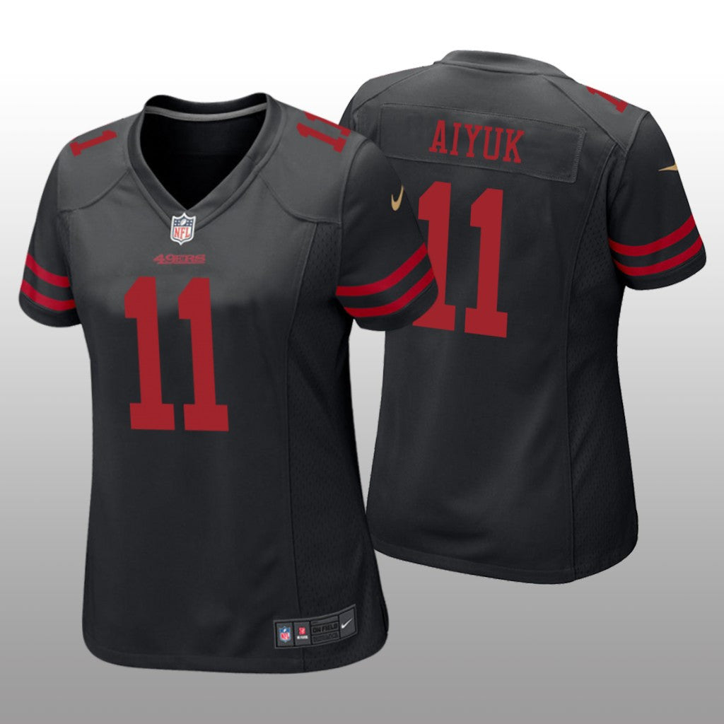 San Francisco 49ers Black Draft Brandon Aiyuk Game Jersey