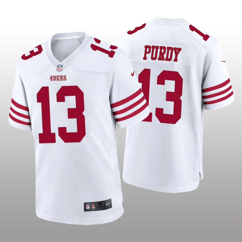 San Francisco 49ers Brock Purdy White Jersey Game Men's