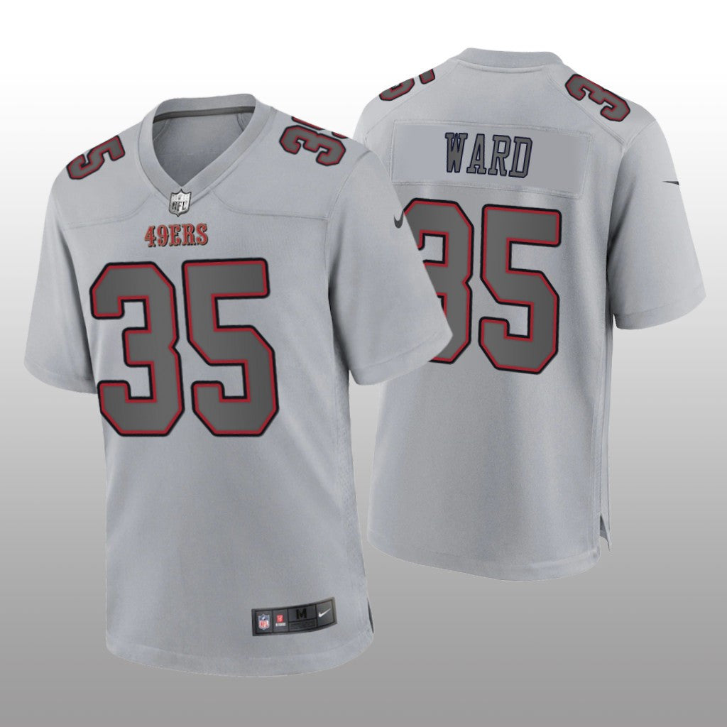 San Francisco 49ers Charvarius Ward Gray Jersey Atmosphere Fashion Game Men's