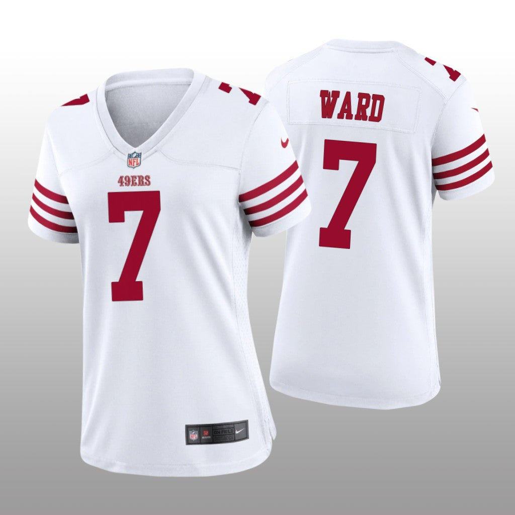 San Francisco 49ers Charvarius Ward White Jersey Game Women's