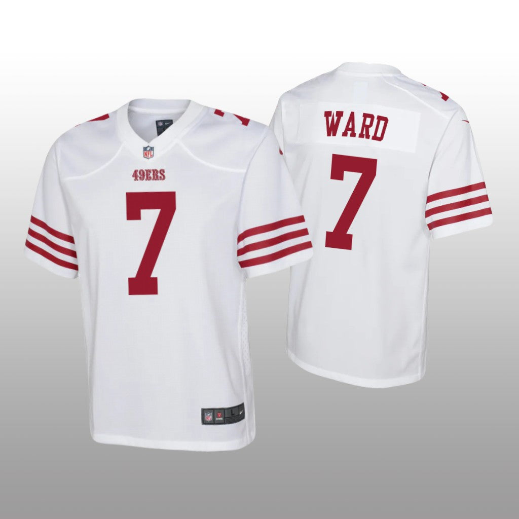 San Francisco 49ers Charvarius Ward White Jersey Game Youth