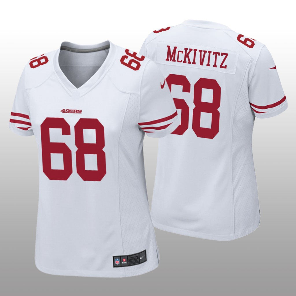 San Francisco 49ers Colton McKivitz White Jersey Game Women's