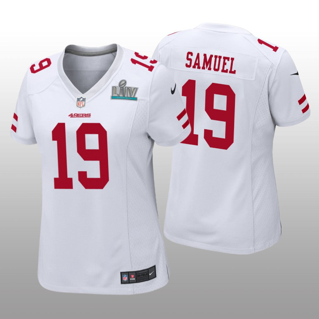 San Francisco 49ers Deebo Samuel White Game Jersey Super Bowl LIV Women's