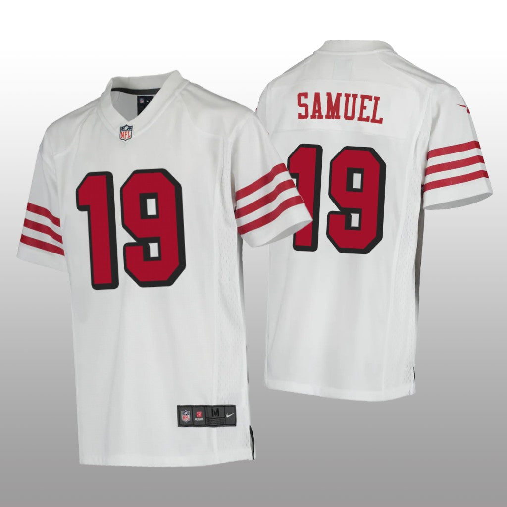 San Francisco 49ers Deebo Samuel White Jersey Color Rush Game Youth